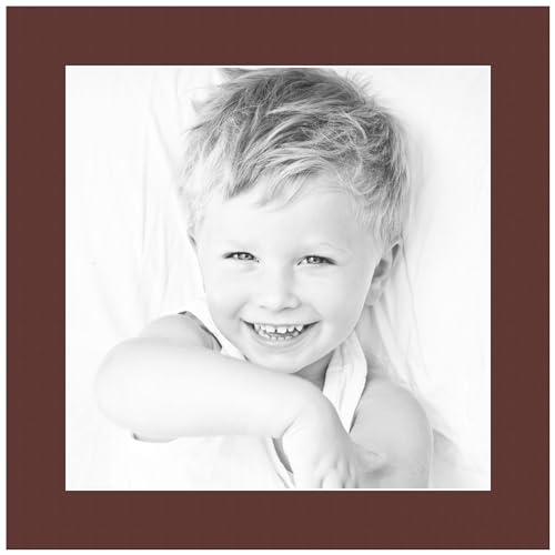 12x12 Maroon/Maroon Custom Mat for Picture Frame with 8x8 Opening Size (Mat Only, Frame NOT Included) - 6 Pack