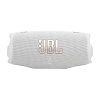 JBL Charge 6, tragbarer Bluetooth-Lautsprecher, 28 Stunden Akkulaufzeit, IP68 wasserdicht, Staub- und stoßfest, JBL Pro Sound mit AI Sound Boost, Auracast Multi-Speaker, Weiß – Ansicht 3