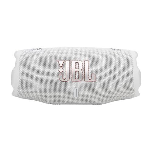 JBL Charge 6 - Portable Waterproof & Drop-Proof Bluetooth Speaker, Bold Pro Sound with AI Sound Boost, 28Hrs of Playtime, Built-in powerbank & Comes with a Sturdy/Removable Carrying Strap (White) by JBL - Image 7