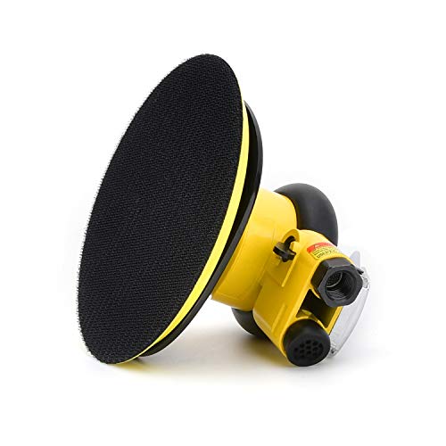 Professional Air Random Orbital Palm Sander, Dual Action Pneumatic Sander, Low Vibration, Heavy Duty … (6-Inch Yellow) #TOP5