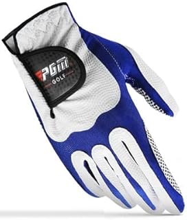 golf glove 1 Pcs Golf Gloves Men Left Right Hand Soft Breathable Gloves Anti-Slip Granules Man Sports Glove Elastic Sports Mittens 5 Colors callaway golf men ( Color : Right Hand Blue , Size : M )