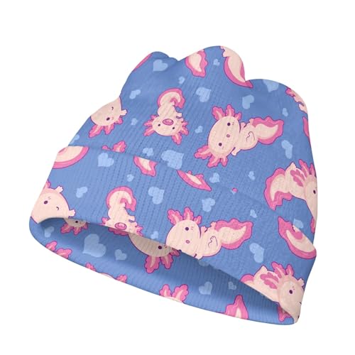 Beanie Hat for Girls School Cute Graphic Knit Skull Cap Beanies Casual Slouchy Kids Elastic Warm Cuffed Winter Hats2