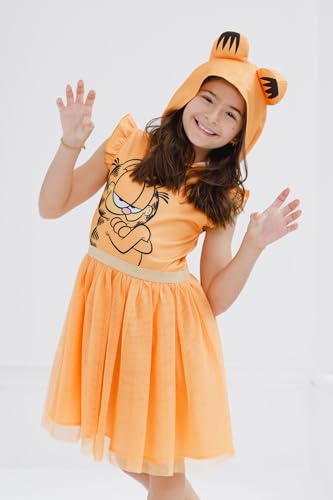 Disfraz de tutú tul para niñas Garfield talla 6 miniatura 2