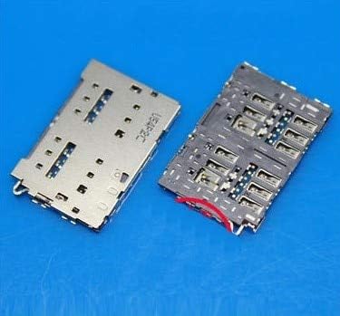 Lysee Mobile Phone Flex Cables - 50PCS/LOT For Samsung S6 G9200 G920 G920F G920T G920N G920A G920P dual Double Sim Card Reader Holder Slot Tray