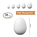 ZADAWERK® Huevos de poliestireno - sólidos - 68 mm - 20 piezas