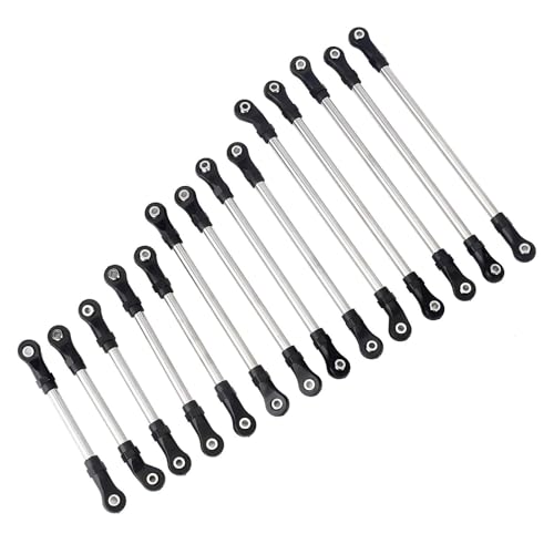 RC Upgrade Accessories for TRX6 G63 1/10 313MM 324mm Replacement Wheelbase Stainless Steel Links Plastic Rod End Unassembled Kit RC Crawler Car Accessories