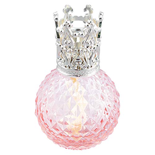 Anbbas Fragrance Lamp Aromatherapy Oil Diffuser, K9 Crystal Glass Pineapple Bottle(100ml,Pink)