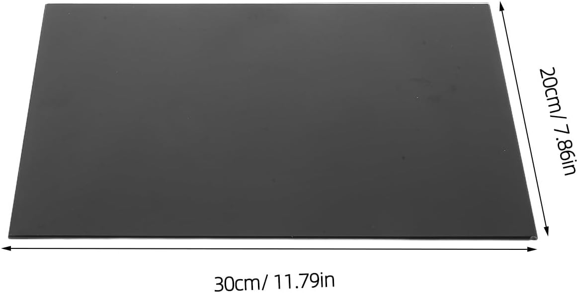 Tempered Glass Chopping Board, Transparent Cutting Board for Countertop, Scratch Resistant for Slicing Vegetables, Fruit, Meat Black