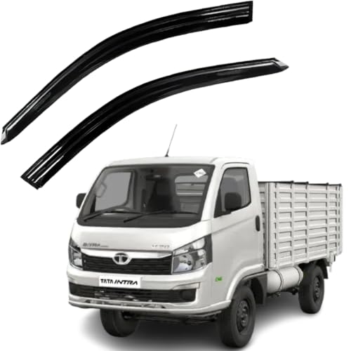 Image of Premium Non-Breakable Car Window Door Visor /Rain Guard /Wind Deflector Compatible for (TATA Intra 2pcs)