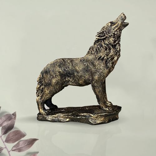 Image of Xtore Beautiful Lion Statue for Home Decor (Pack of 1, Dark Brown)
