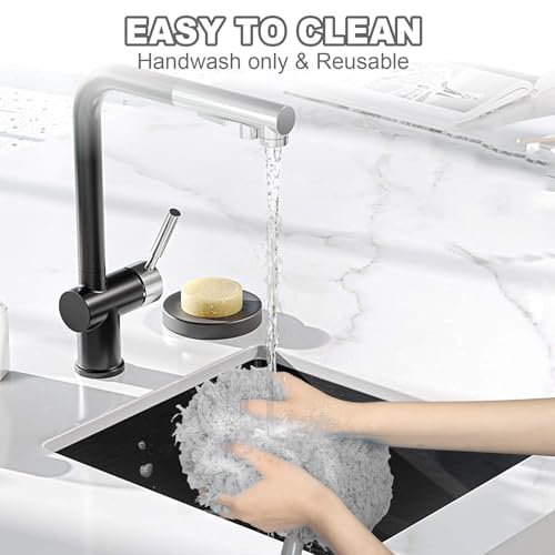 Image of Eunice 7FT Ceiling Fan Duster with Extension Pole, Adjustable and Removable Fan Cleaner Blade for High Ceiling, Window Door Furniture (Grey)