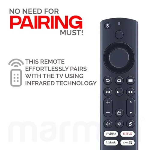 Image of marman Compatible with Croma Tv Remote Control Original Model EL7365 EL7366 EL7367 EL7368 Suitable for Smart 4K LED Full HD Ultra HD Fire Tv OS Android Television Without Voice Command