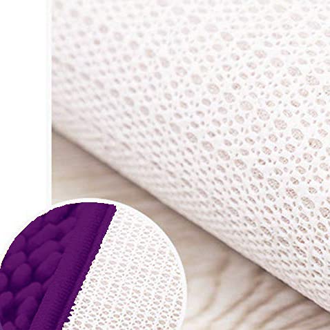 Madeals Bath Rug Set 4 Piece With Toilet Lid Cover And Rug Set Combo, Soft Shaggy, 3 Piece And U-Shaped Toilet Floor Rug Purpal #TOP4