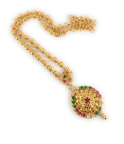 CUTE GOLD 1 Gram Micro Gold Plated Traditional Trendy South India...