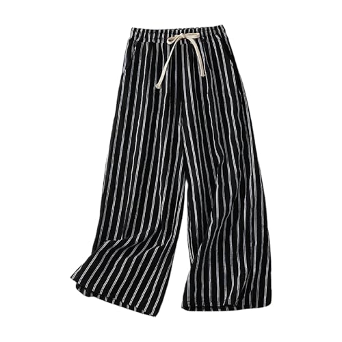 Pantalon été fluide à motifs WWricotta | Coupe ample confortable et taille élastique tendance