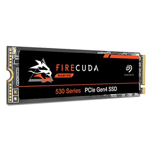 Seagate FireCuda 530 4TB Internal Solid State Drive - M.2 PCIe Gen4 ×4 NVMe 1.4, Transfer speeds up to 7300 MB/s, 3D TLC NAND, 5