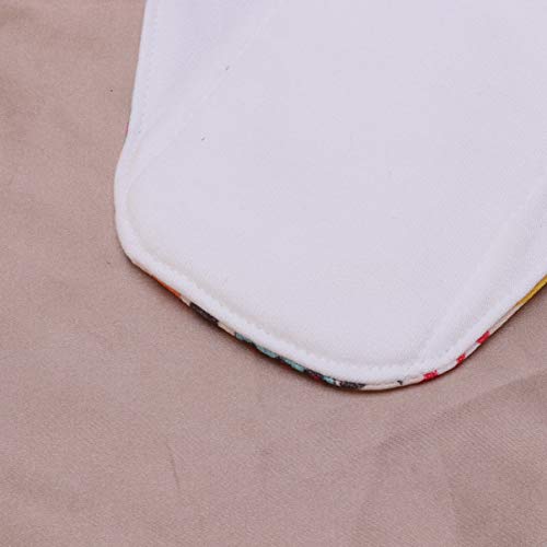 Milisten Almofadas Sanitárias Reutilizáveis â€‹â€‹Padrão Bonito Pano Lavável Almofadas Menstruais Ab