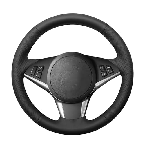 MEWANT Steering Wheel Cover for BMW 5 Series E60 E61 2007-2010 / M5 E60 2006-2010 / M6 E63 E64 2006-2010