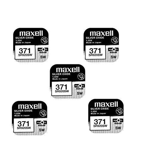 5 Stück Maxell SR920SW SR69 SR920 371 Silver Oxide Watch Battery