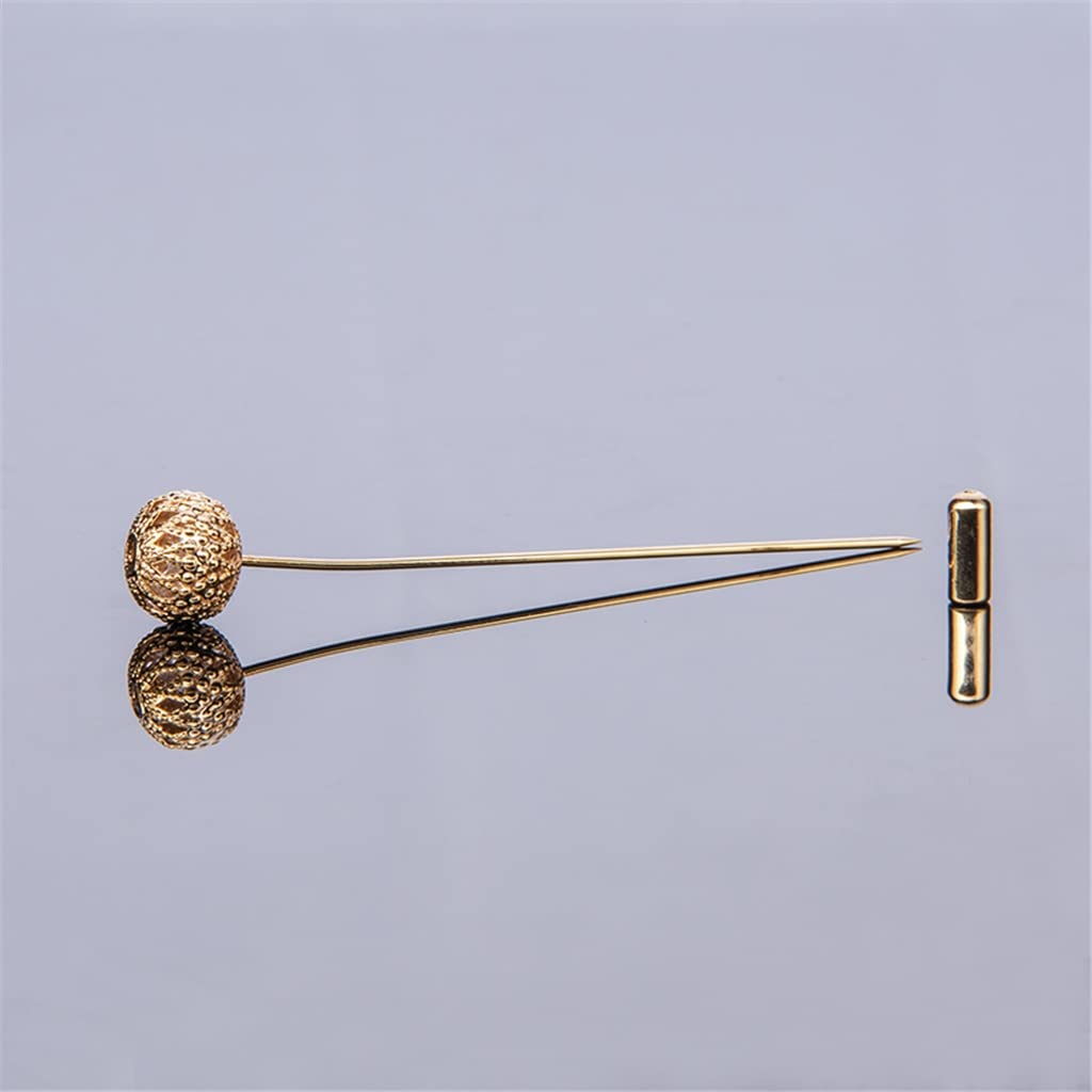 Brosche Hohlkugel Anstecknadel Brosche Damen Herren Anzug Hochzeit Kragen Pin Zubehör Geschenk