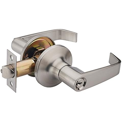 HAIFUAN Lever Door Handle Lock, for Use of Entry, Passage, and Bathroom(601-K with Key) Cover