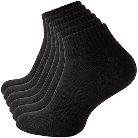 6 Pairs of Unisex Sport Socks "Quarters" - Running Socks with terry sole Cover