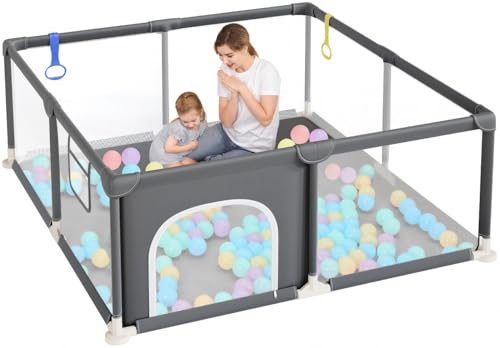 Dripex Box Bambini 124x124 cm, Recinto per Bambini, Box Neonato, Recinto Neonato...