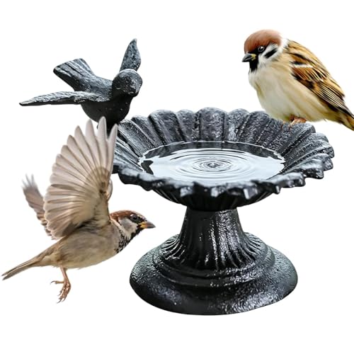 Bain d'oiseaux de jardin stable en métal contre le manque d'eau des colibris - 2