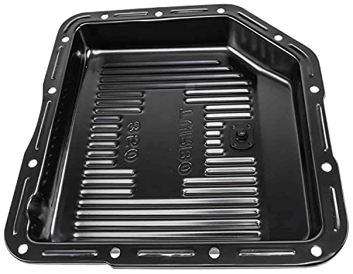 JEGS Transmission Pan | Fits GM/Chevrolet TH-350 Transmissions | Black Finish | 2” Deep | 16-Gauge Steel | Includes Magnetic Drain Plug - Thumbnail 2