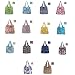 JOERBABU Tasche faltbare, wiederverwendbare Einkaufstasche mit großer Kapazität, stilvolle und praktische Leopardenmuster-Polyester-Tasche
