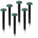 Senca Solar Sonic Mole Repellent, Ultrasonic Pest Repeller, 6 Pack, Repel Mole, Gopher, Vole, Rodent, Snake, Small Animals Chaser For Outdoor Lawn Garden Yards, Non Toxic Pest Control Rodent Repellent