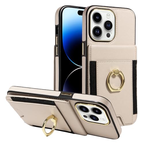 Coque iPhone 14 Pro Max anti-RFID protection intégrale anneau blanc