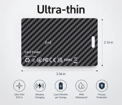 Wallet Tracker Card Compatible with Apple Find My - image 5