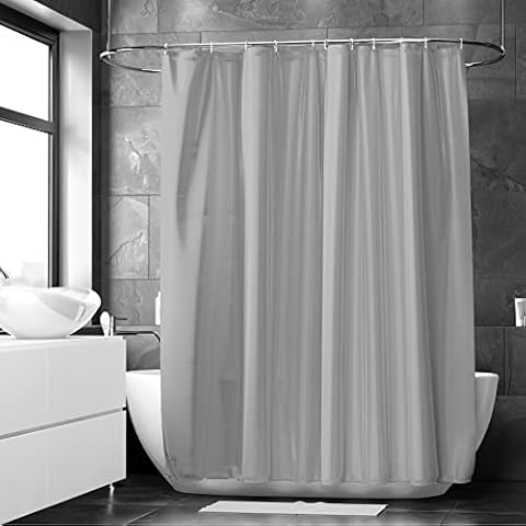 Encasa XO Rideau De Douche Gris Clair Cover