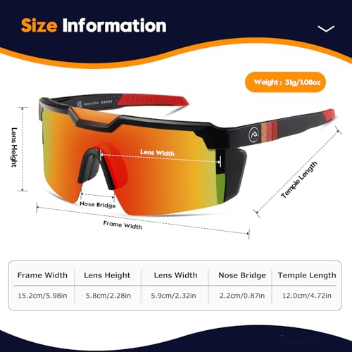 Polarized Sports Sunglasses for Men Women,Driving Fishing Cycling Mountain Bike Sunglasses2