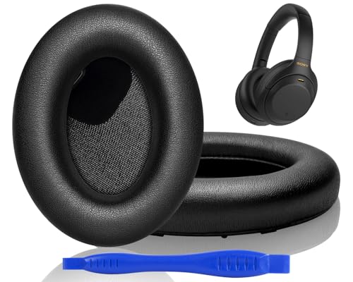 Ersatz Ohrpolster für Sony WH-1000XM4 (WH1000XM4) Over-Ear-Kopfhörern, Kopfhörer Ersatzpolster mit weichem Proteinlederu...