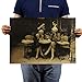 Produktbild Csheng Poster Vintage Wandposter Wandaufkleber Klassisches Poster Tapeten DIY Deko Klassisch Antiquität Entfernbar Wohnkultur Wandkunst Poster Cafe Billard -51.5X36cm 01