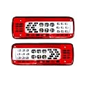 Polvane Rückleuchten Ersatz 2 stück 24 V Rückleuchten Für Volvo Für Lkw Lichter FH 460 FMX 500 Für Für Rückwärtsbremse Drehen Stopp Für Signal(1pair no buzzer 2)
