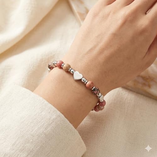 Image of Graduation & Back to School Gifts for Girls, Natural Stone Beaded Bracelet with Inspirational Quote Card, Jewelry for Daughter Granddaughter Niece Student