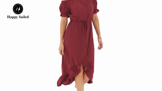 h and m off the shoulder dress Amazon.com: Happy Sailed Womens Elegant Off The Shoulder Irregular Maxi  Dress Elastic Waist Drawstring Ruffle Hem High Low Wedding Party Dresses  Green Medium : Clothing, Shoes & Jewelry