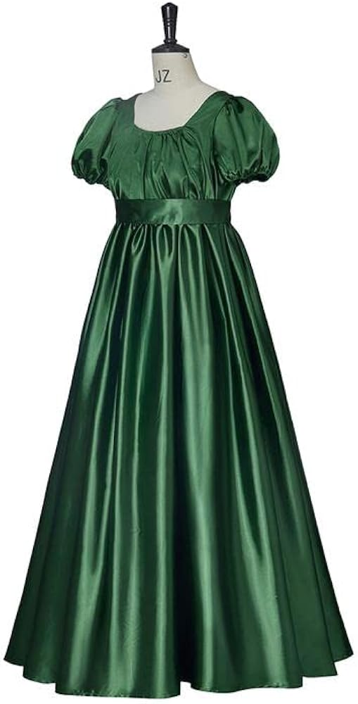 green satin tea dress Dark Green Tea Length Bridesmaid Dress, Green Satin Prom Dress cg12523