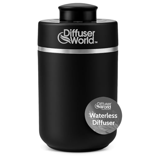 Difusor aromático eléctrico negro portátil para 600 sq ft miniatura 1