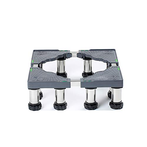 Base de la lavadora, soporte para electrodomésticos ajustable con 4/8/12 patas, longitud 45-70 cm, múltiples alturas, acero inoxidable (12 patas, 14)