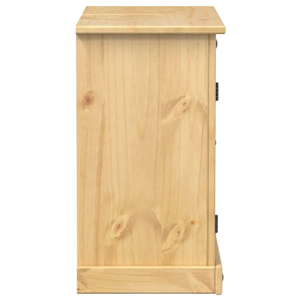 Armario para Lavabo de Baño de Madera Maciza de Pino con Tiradores de Metal y Amplio Espacio de Almacenamiento para Organizar Artículos de Tocador y Productos de Higiene
