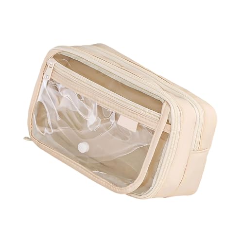 大容量鉛筆バッグ 美的ケース ペンポーチ シンプルポーチ クリア 学校事務用品 大容量 シンプルポーチ 美的ポーチ