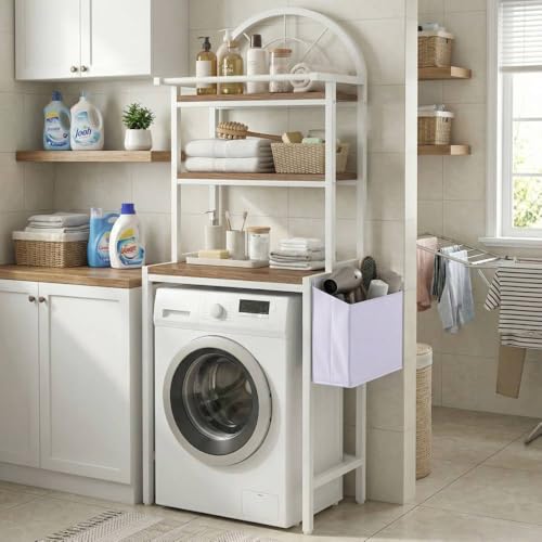 YITAHOME Étagère à Placer au-Dessus d'une Machine à Laver ou de Toilettes, avec 3 étagères,...