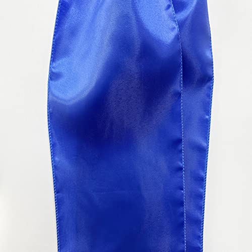 iEventStar Satin Sash Sashes Chair Bow Bows Cover Wedding Banquet Party Chair Decoration (Royal Blue, 50) - Image 4