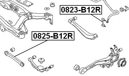Amazon.com: 20470Ae001 - Rear Stabilizer Link/Sway Bar Link For