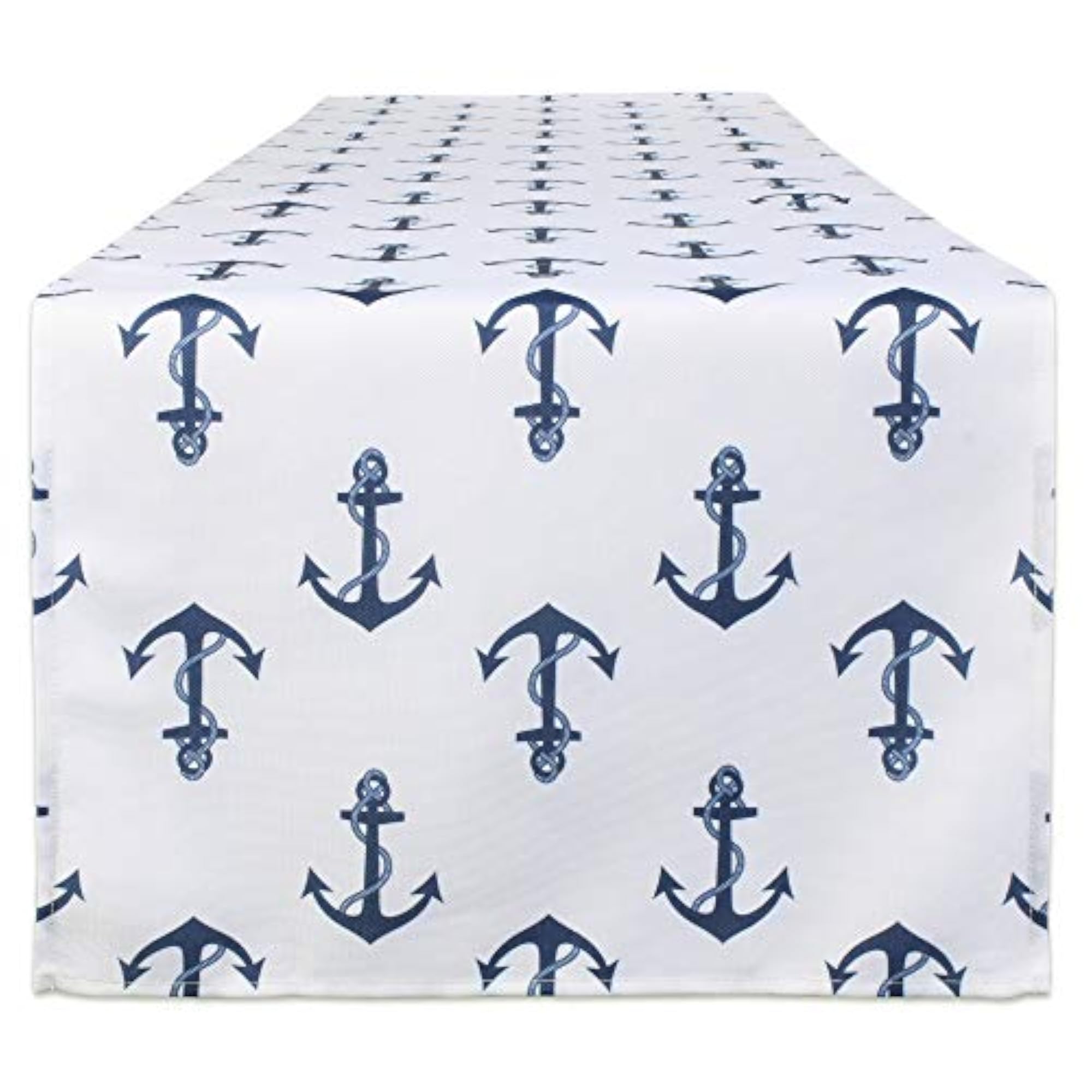 Outdoor Table Runner for 4 to 6 People, Anchor Print