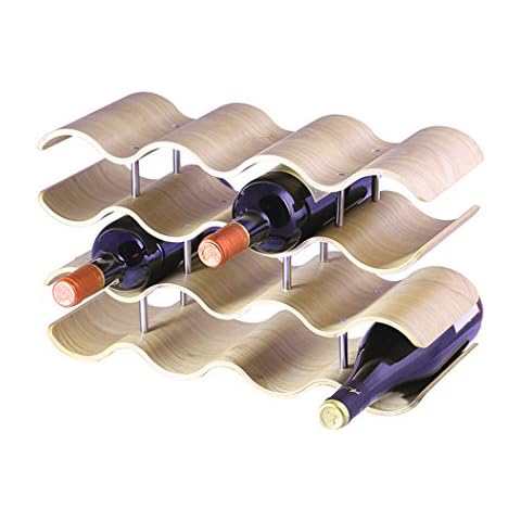 unho Bambus Weinregal Flaschenregal mit 4 Ebenen Cover